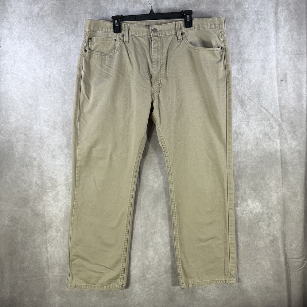 Levis 559 Denim Jeans Men 40x30 Tan Straight‎ Leg 5-Pocket American Classic